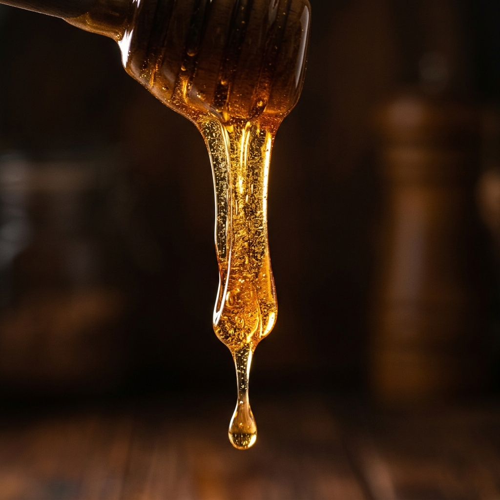 Honey dripping
